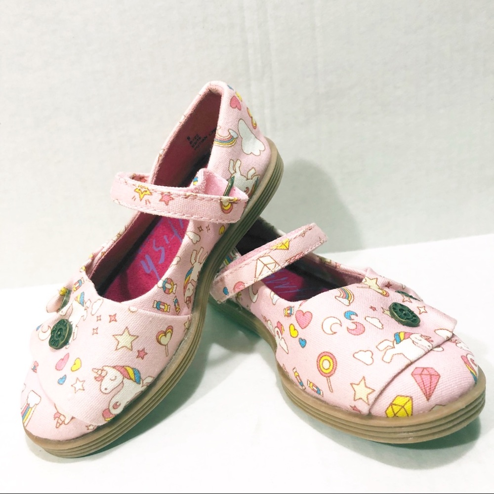 Like New Blowfish Pink Unicorn Mary Jane Sz 9